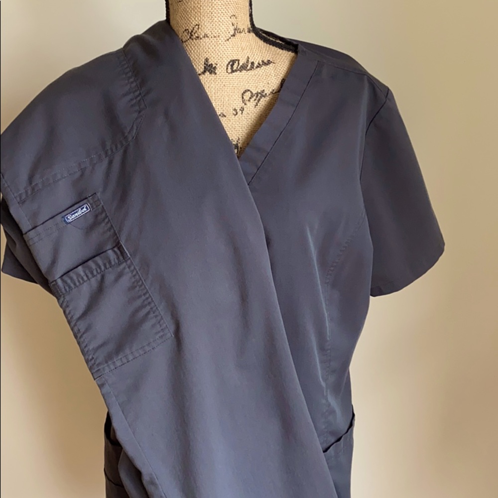 Gray scrubs